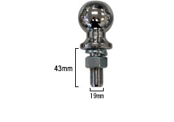 ステンレス製ヒッチボール19mm